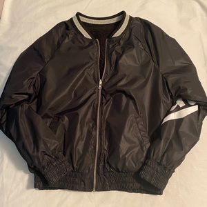 Victoria Secret PINK Sherpa Reversible Bomber NWT